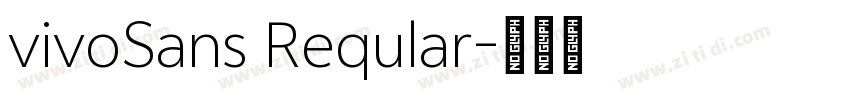 vivoSans Reqular字体转换